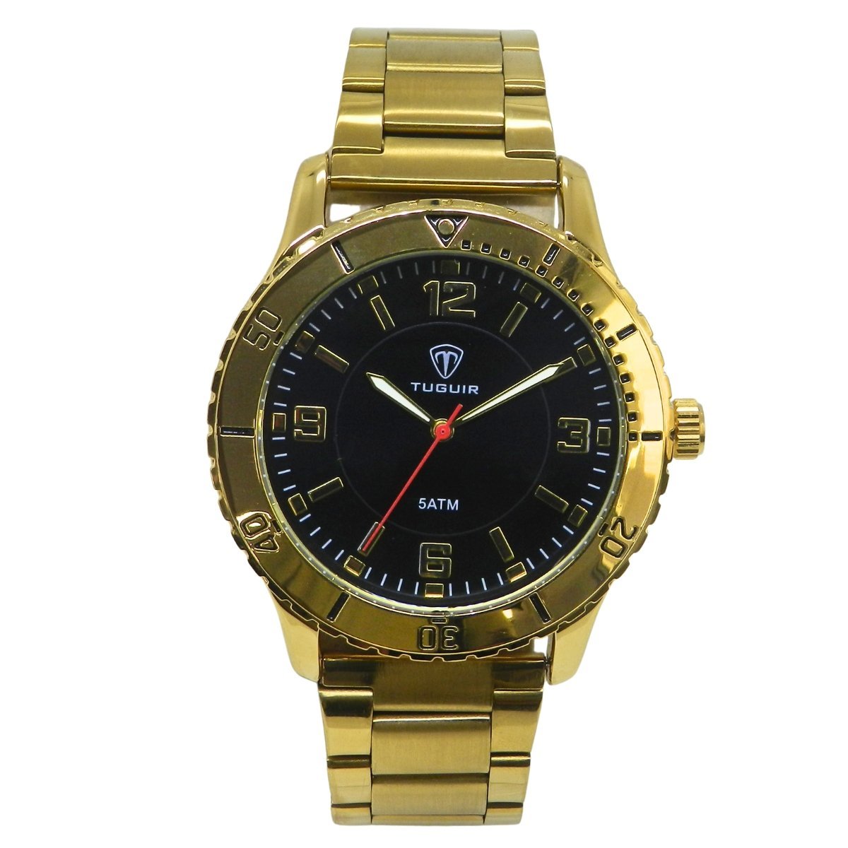 Relógio Masculino Tuguir Analógico TG223-1C Dourado e Preto