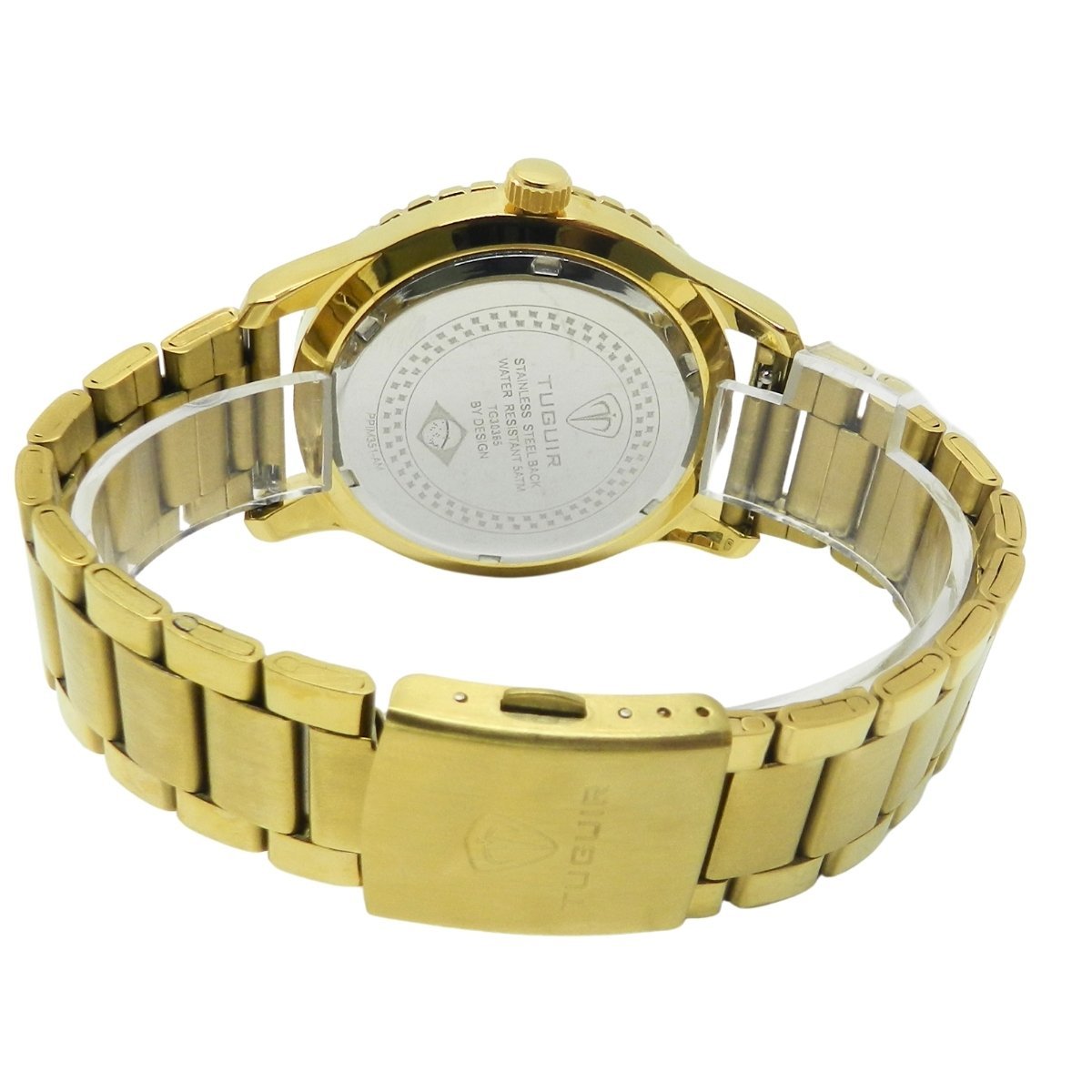 Relógio Masculino Tuguir Analógico TG223-1C Dourado e Preto Dourado 6