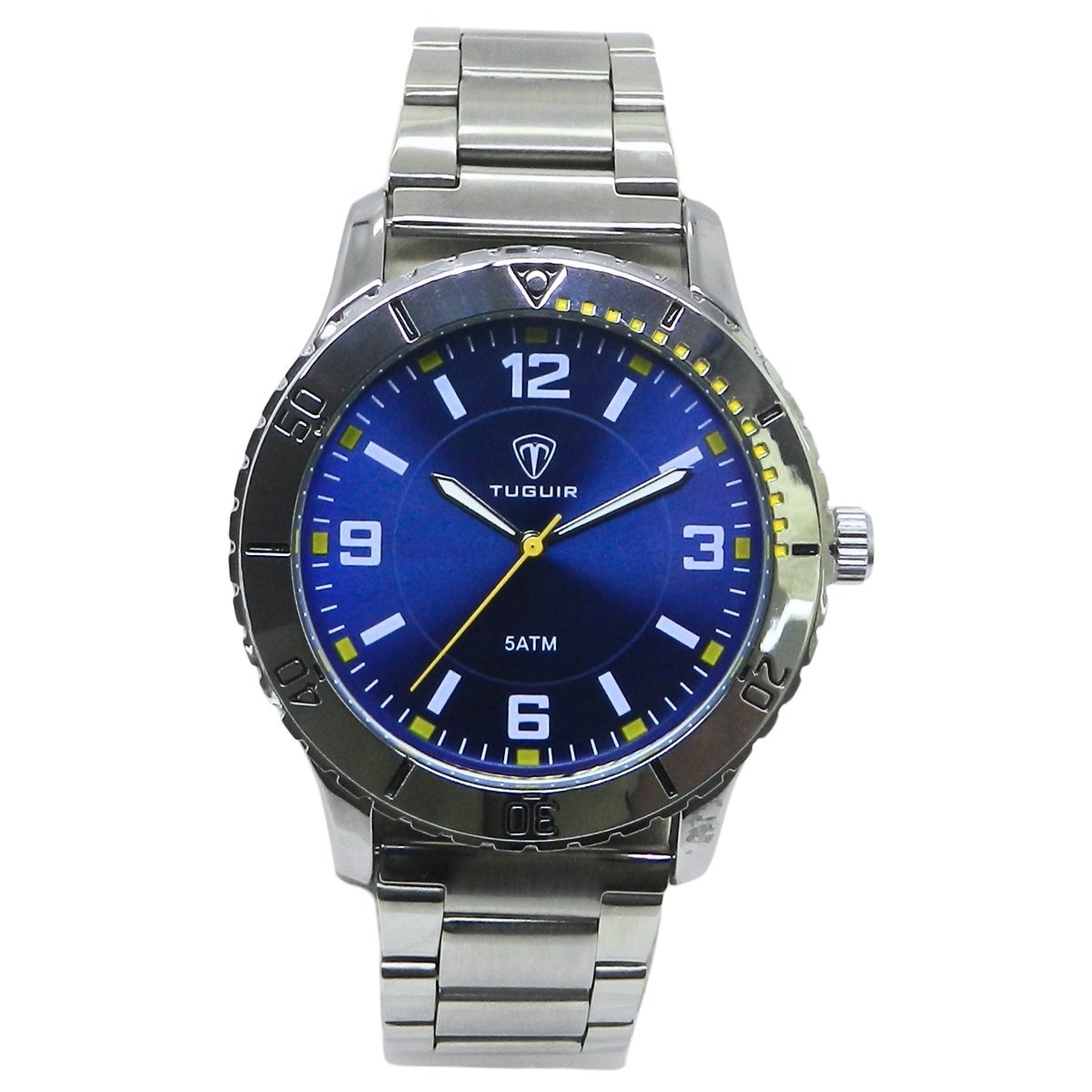 Relógio Masculino Tuguir Analógico TG223-2C Prata e Azul