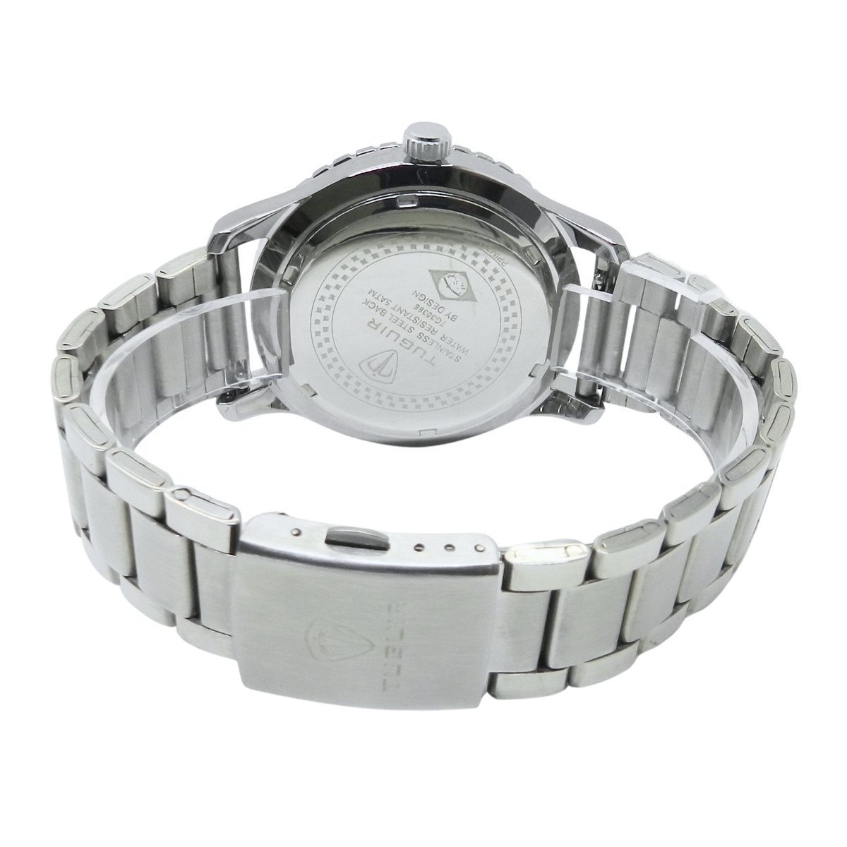 Relógio Masculino Tuguir Analógico TG223-2C Prata e Azul Prata 6