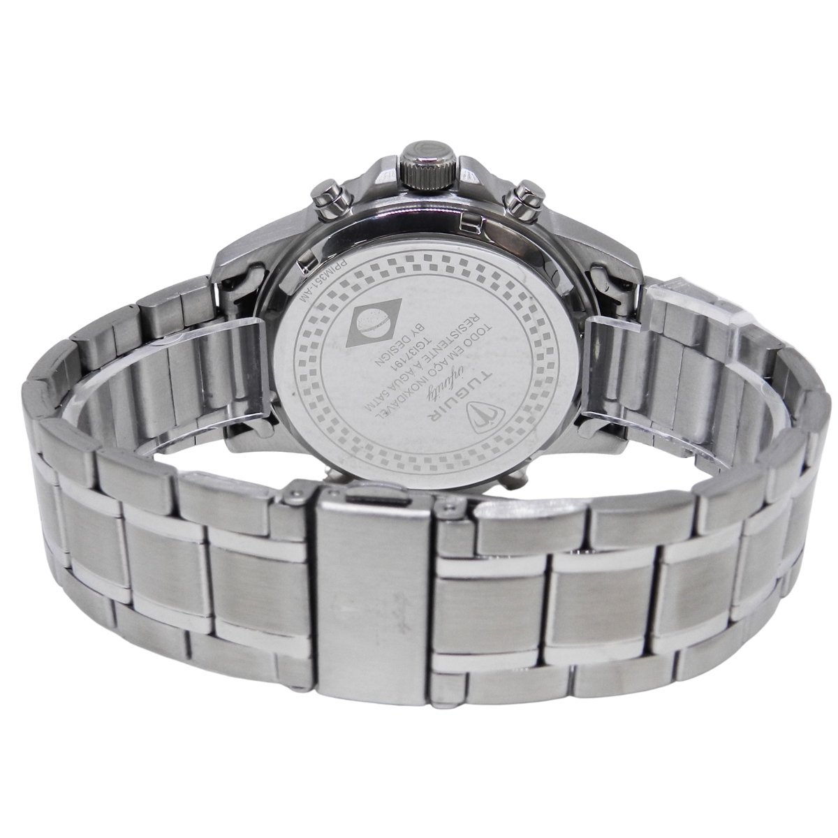 Relógio Masculino de Aço Tuguir AnaDigi Infinity GCS-1269 Prata Prata 6