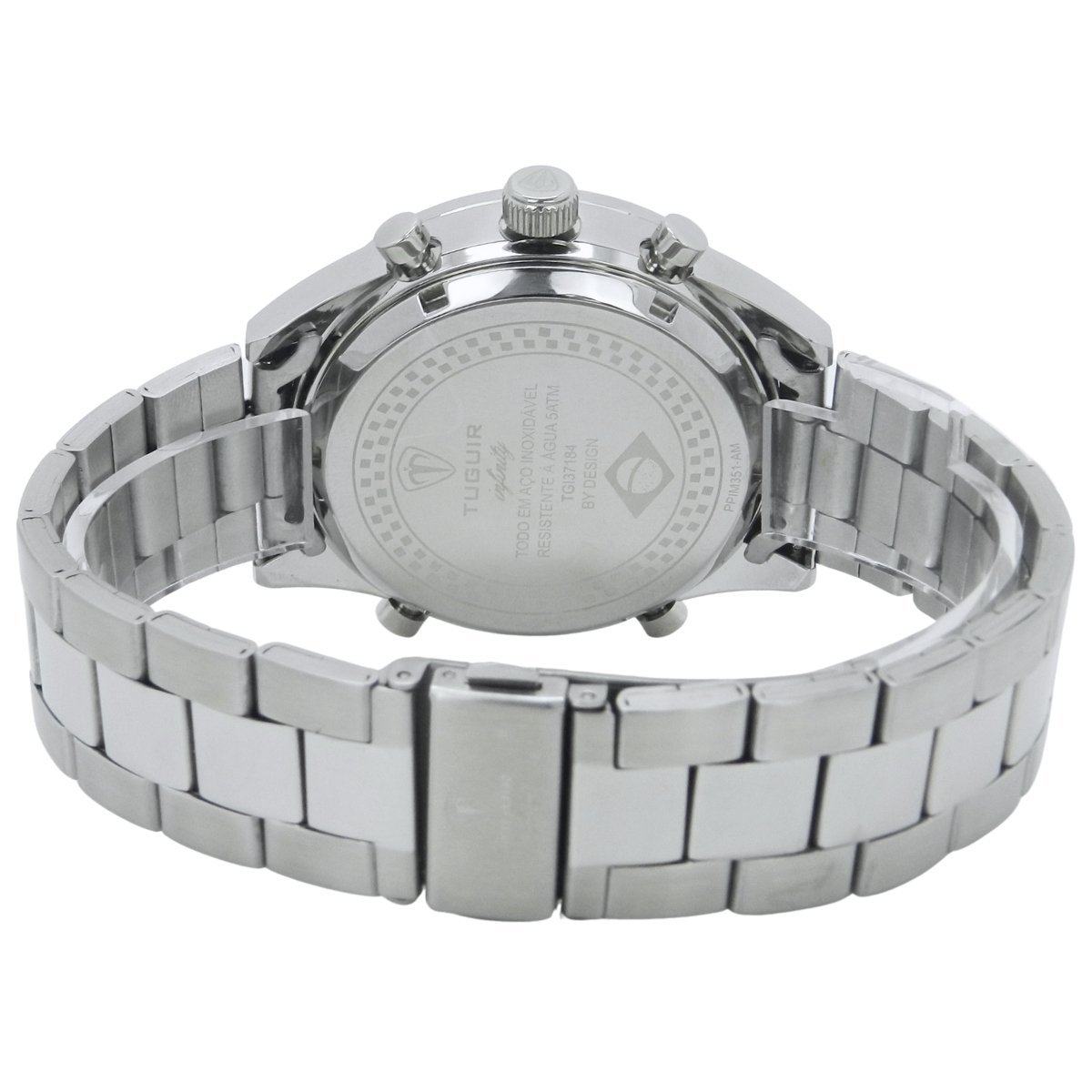 Relógio Masculino de Aço Tuguir AnaDigi Infinity GCS-1265 Prata Prata 6