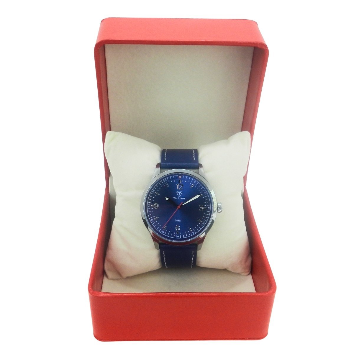 Relógio Masculino Tuguir Analógico TG221 Azul e Prata Prata 2