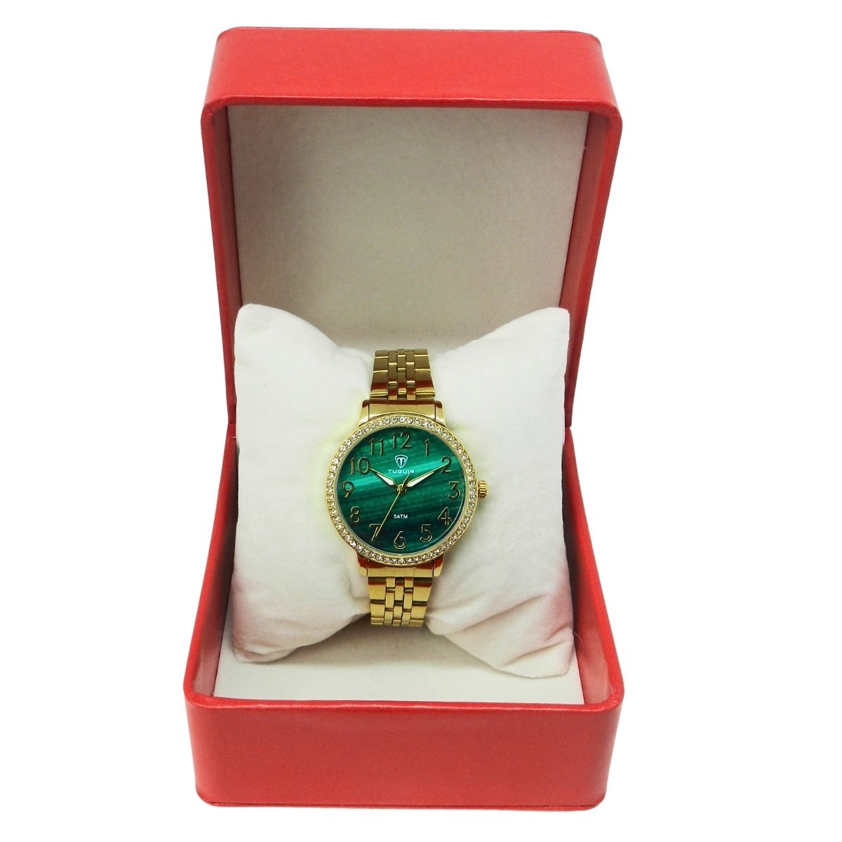 Relógio Feminino Tuguir Analógico TG178-1C Dourado e Verde Dourado 2