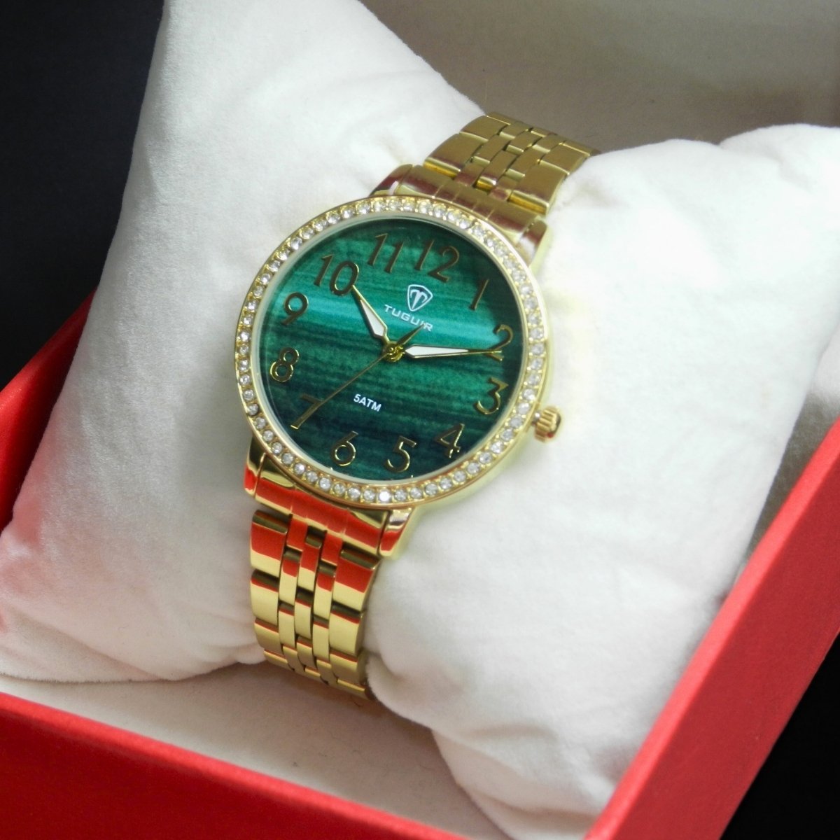 Relógio Feminino Tuguir Analógico TG178-1C Dourado e Verde Dourado 3