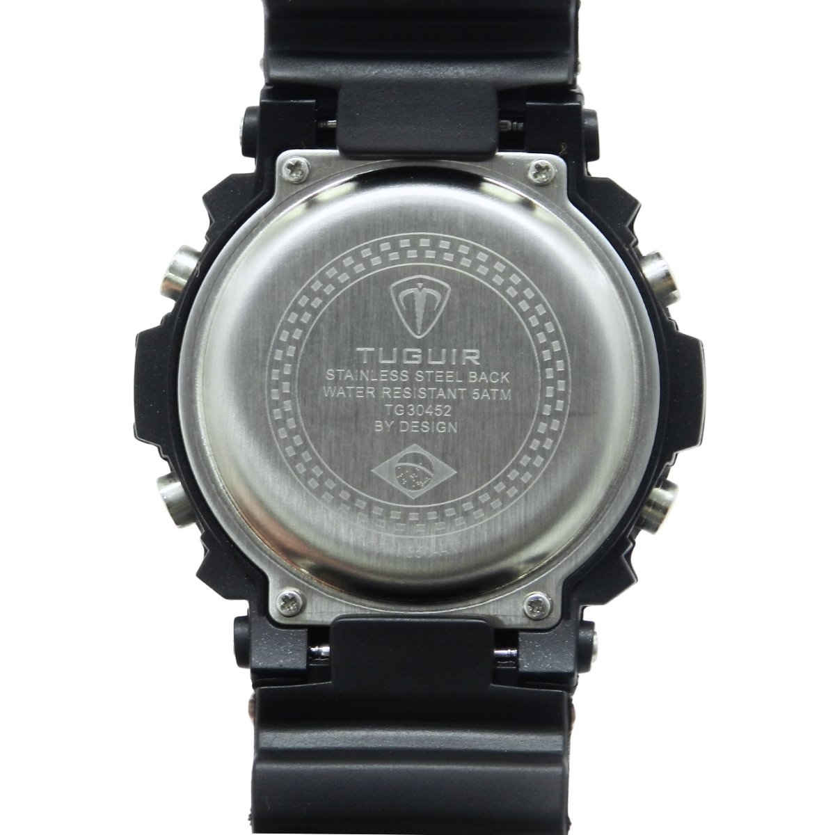 Relógio Masculino Tuguir Digital TG30452 Preto e Dourado Preto 4