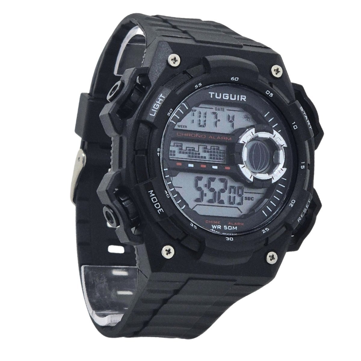 Relógio Masculino Tuguir Digital TG30457 Preto Preto 2