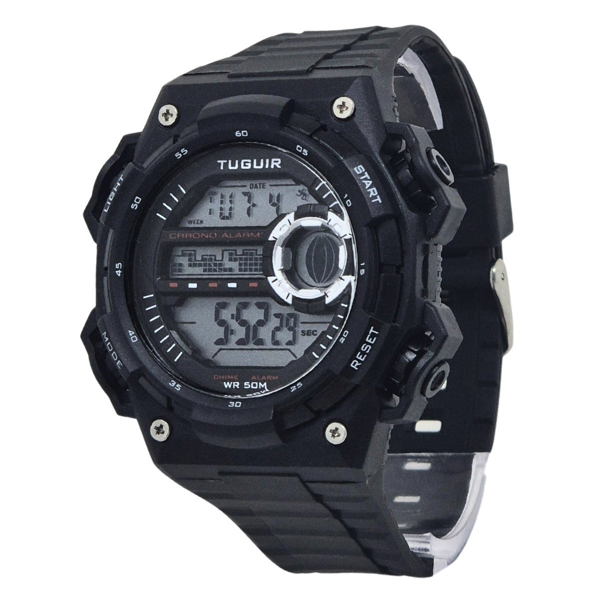 Relógio Masculino Tuguir Digital TG30457 Preto Preto 3