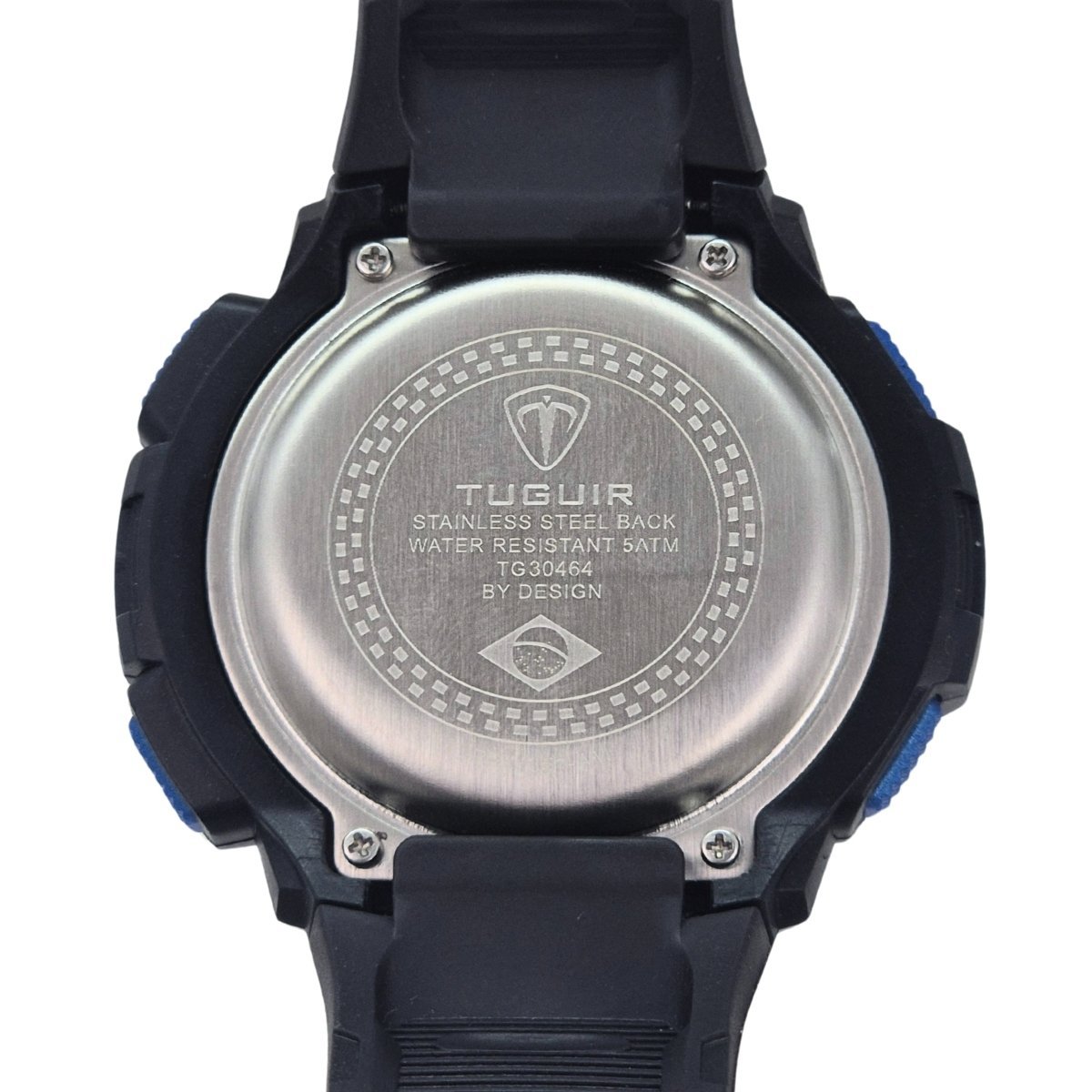 Relógio Masculino Tuguir Digital TG30464 Preto e Azul Preto 4