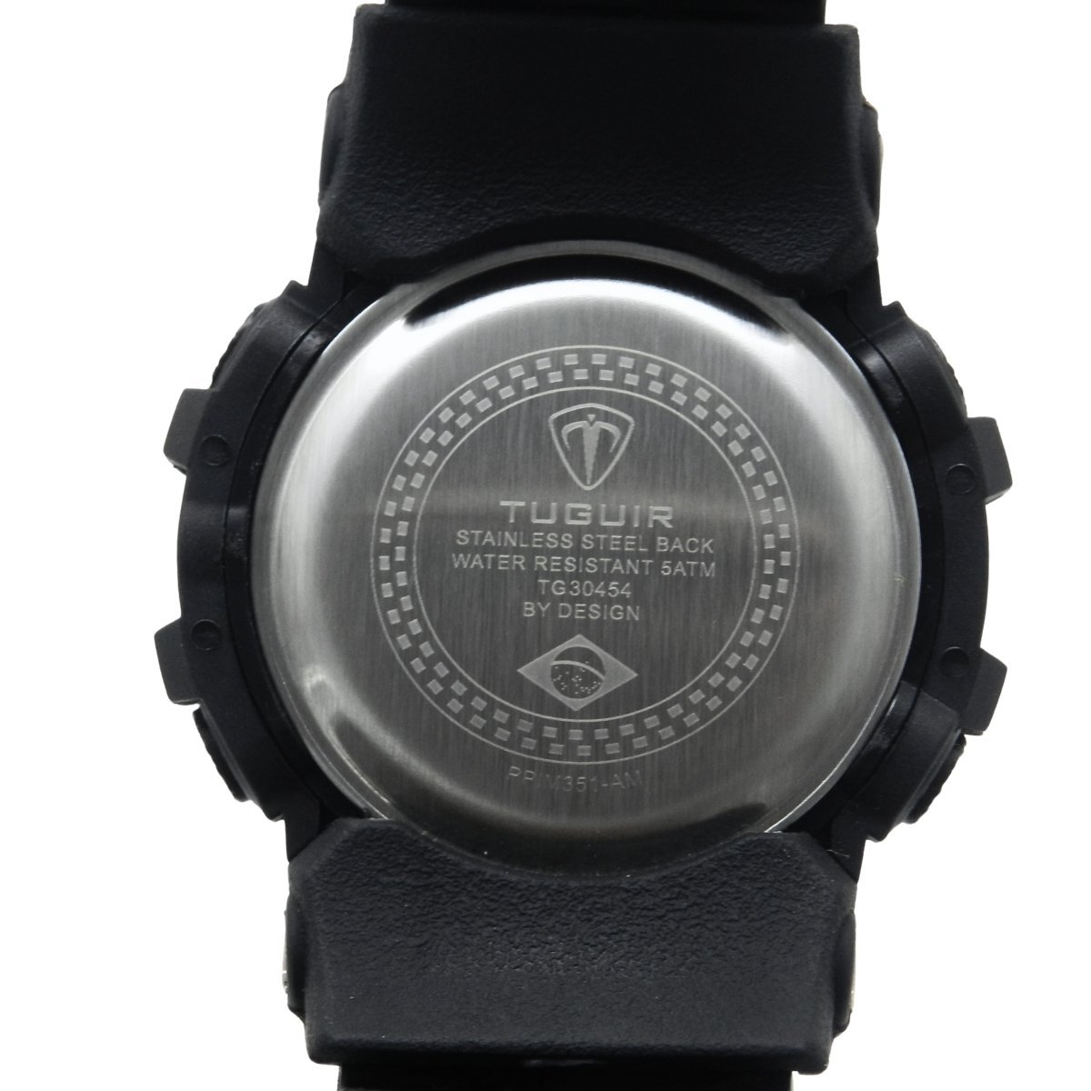 Relógio Masculino Tuguir Digital TG30454 Preto e Dourado Preto 4