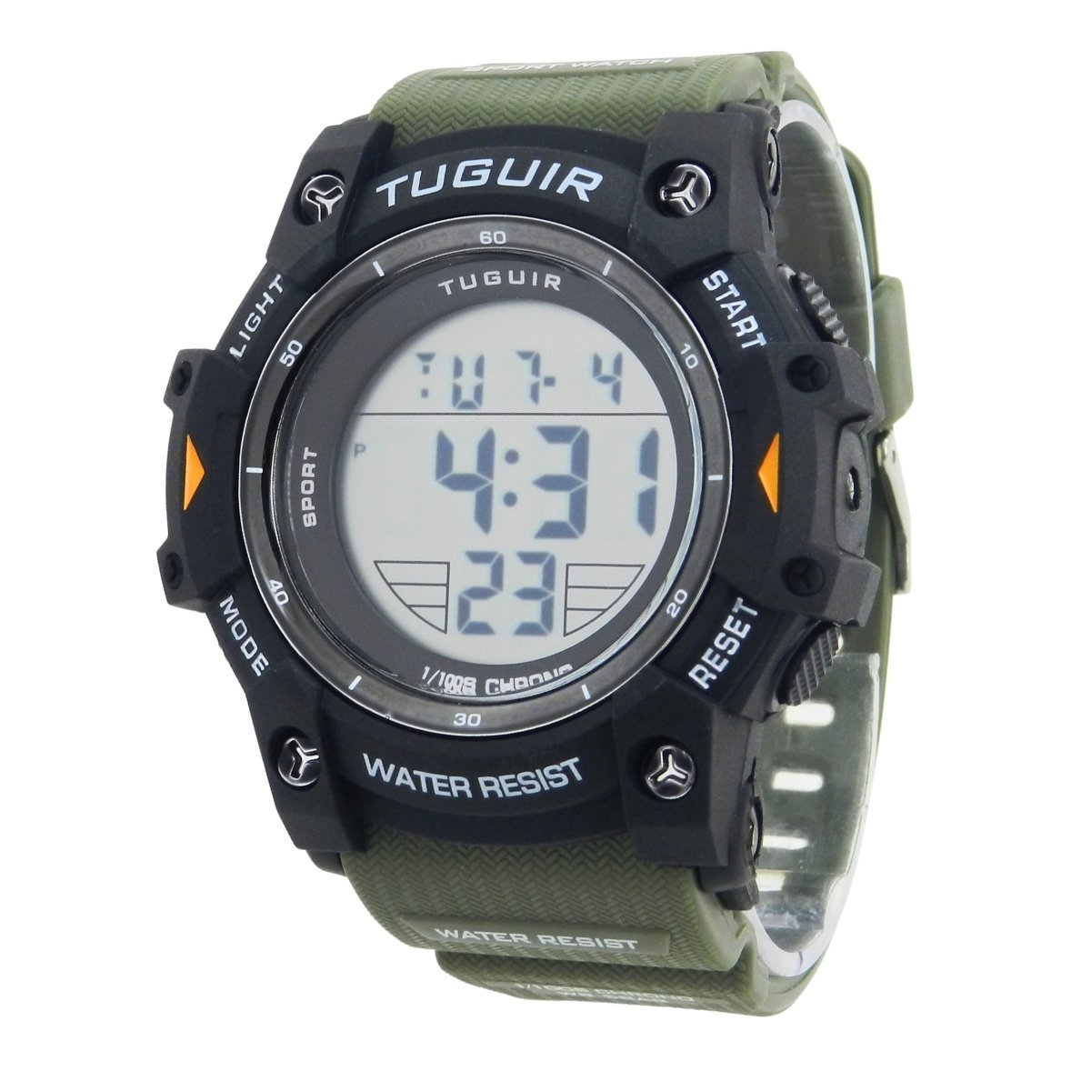 Relógio Masculino Tuguir Digital TG30455 Preto e Verde Preto 3