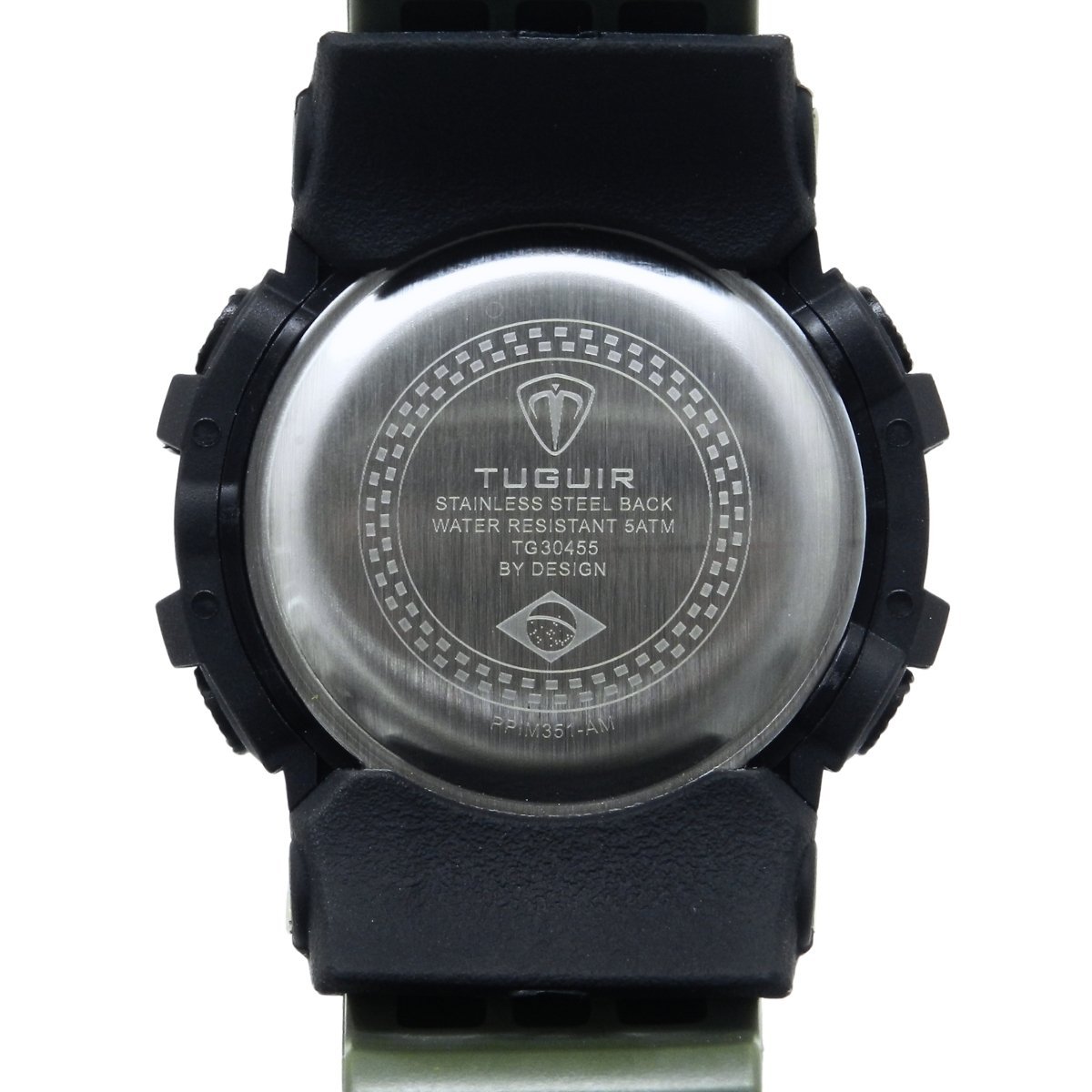 Relógio Masculino Tuguir Digital TG30455 Preto e Verde Preto 4
