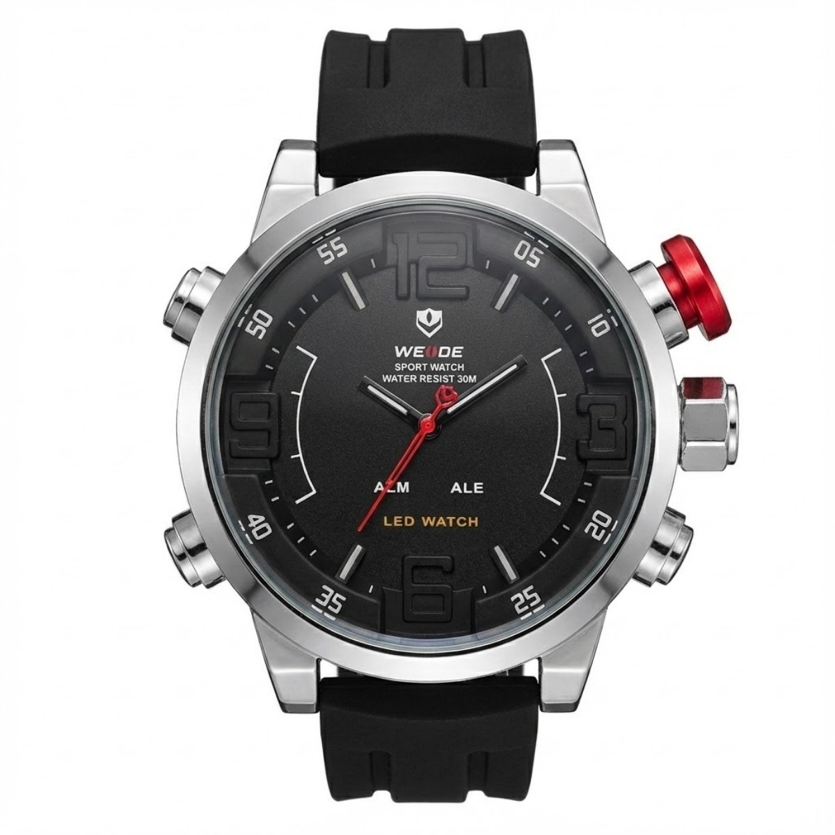 Relógio Masculino Weide Analógico WH-5210 Preto e Prata