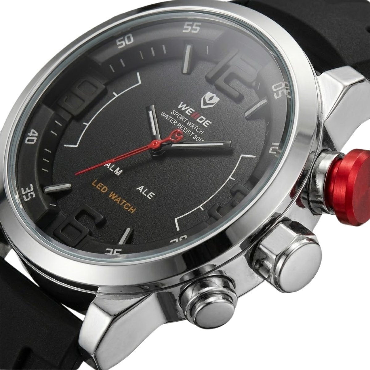 Relógio Masculino Weide Analógico WH-5210 Preto e Prata Prata 2