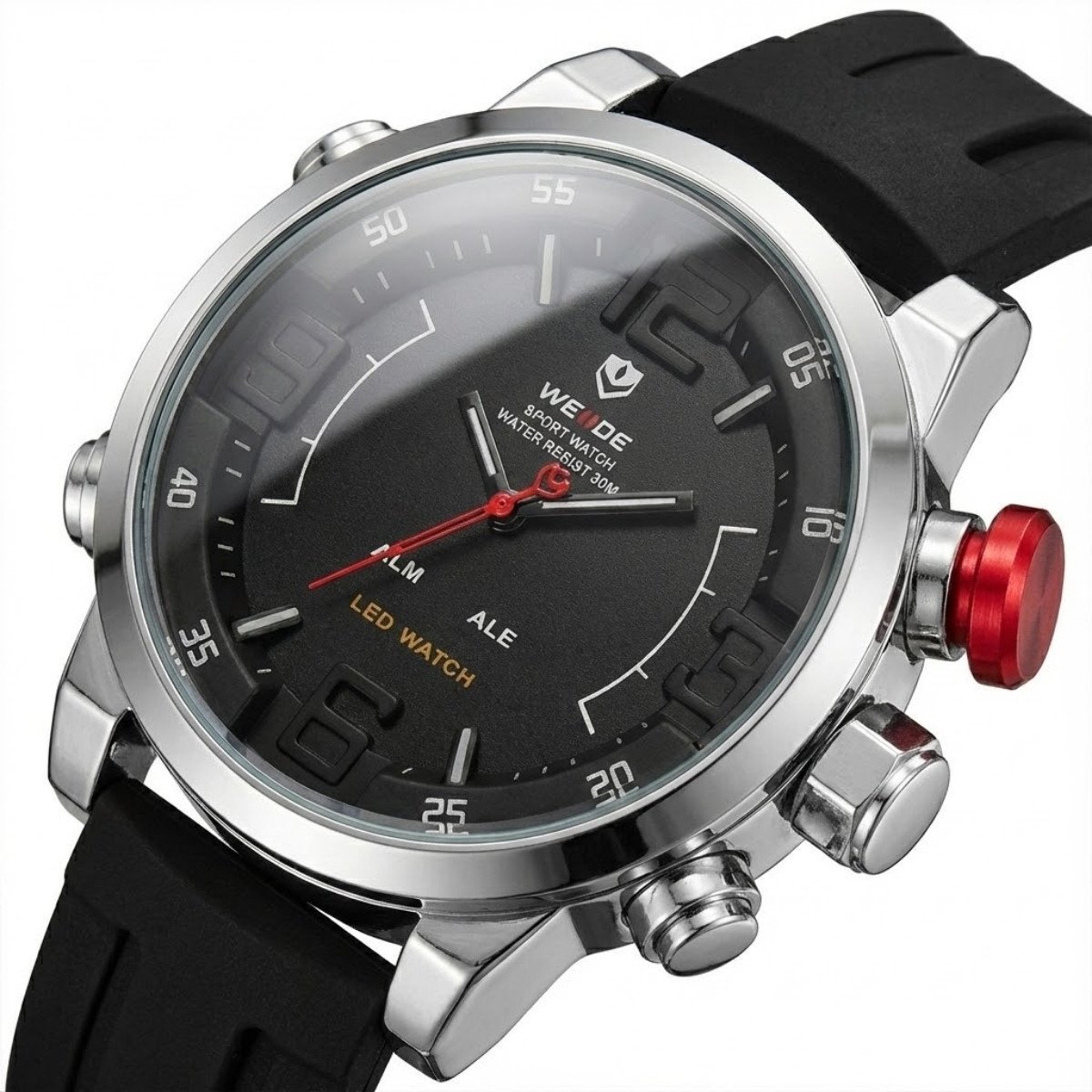 Relógio Masculino Weide Analógico WH-5210 Preto e Prata Prata 4