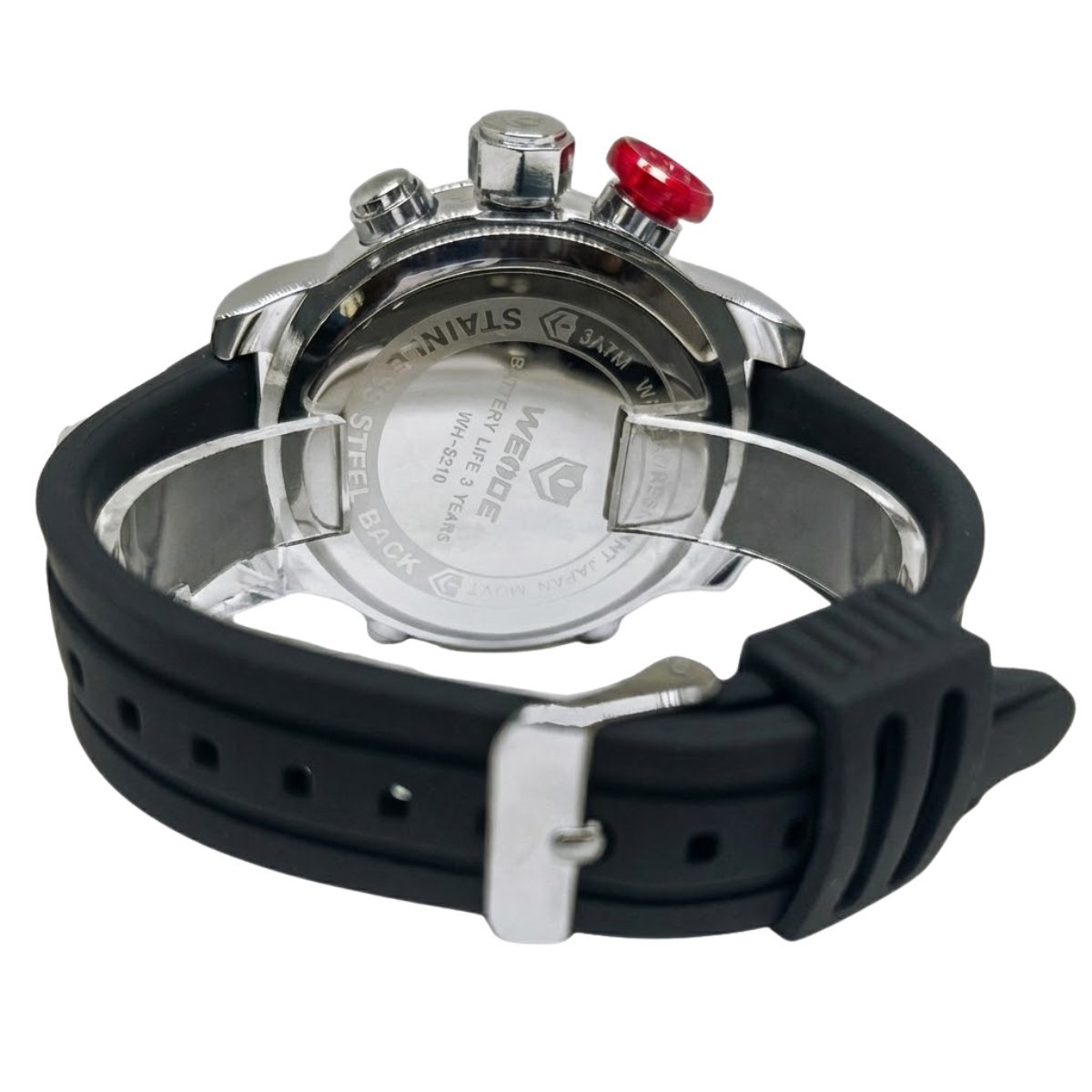 Relógio Masculino Weide Analógico WH-5210 Preto e Prata Prata 5