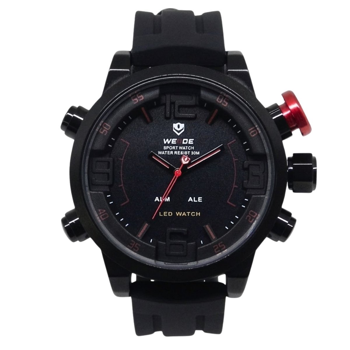 Relógio Masculino Weide Analógico WH-5210 Preto e Vermelho