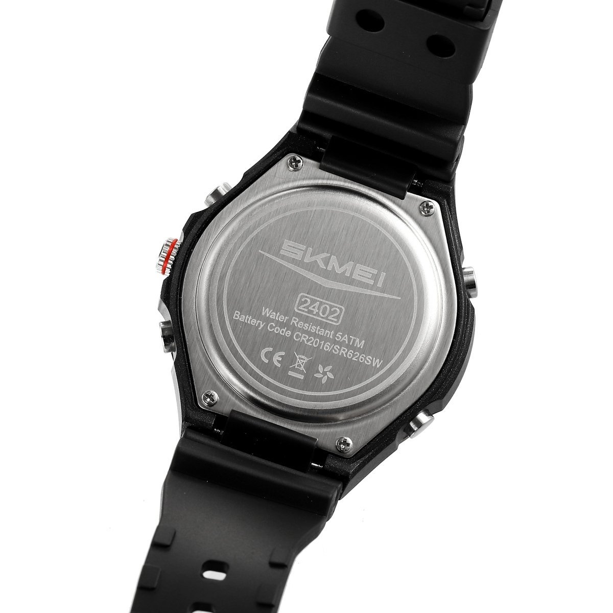 Relógio Masculino Skmei AnaDigi 2402 Prata e Preto Prata 3