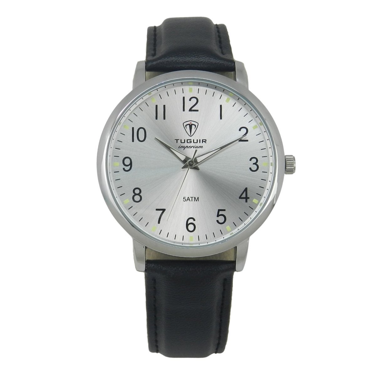 Relógio Unissex Tuguir Analógico Imperium TG30488 Prata e Preto