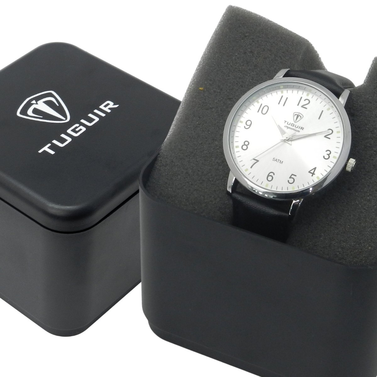 Relógio Unissex Tuguir Analógico Imperium TG30488 Prata e Preto Prata 2