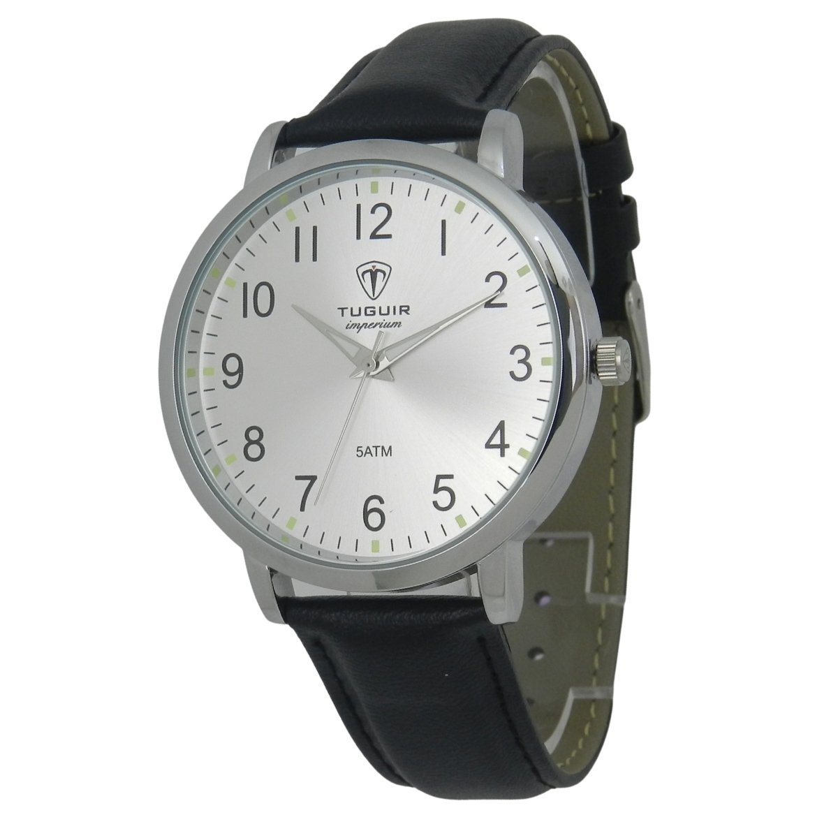 Relógio Unissex Tuguir Analógico Imperium TG30488 Prata e Preto Prata 4