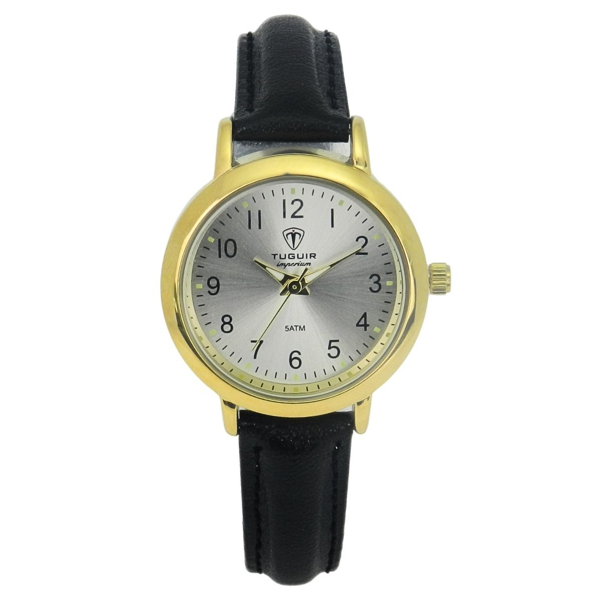 Relógio Unissex Tuguir Analógico Imperium TG30493 Prata e Dourado e Preto