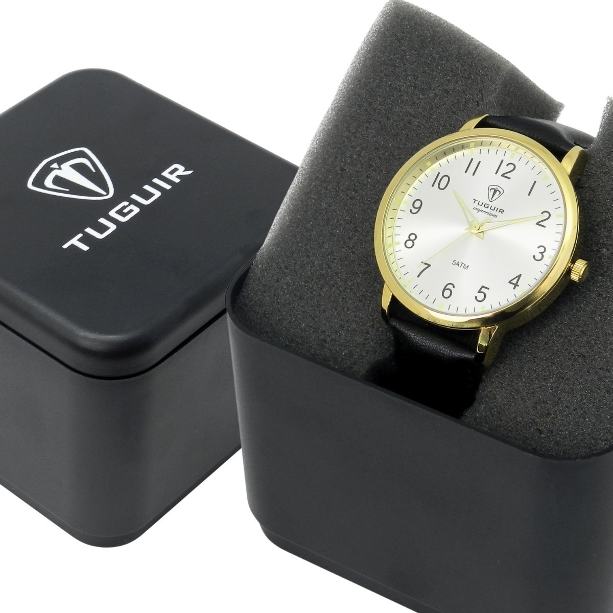 Relógio Unissex Tuguir Analógico Imperium TG30495 Prata e Preto e Dourado Dourado 2