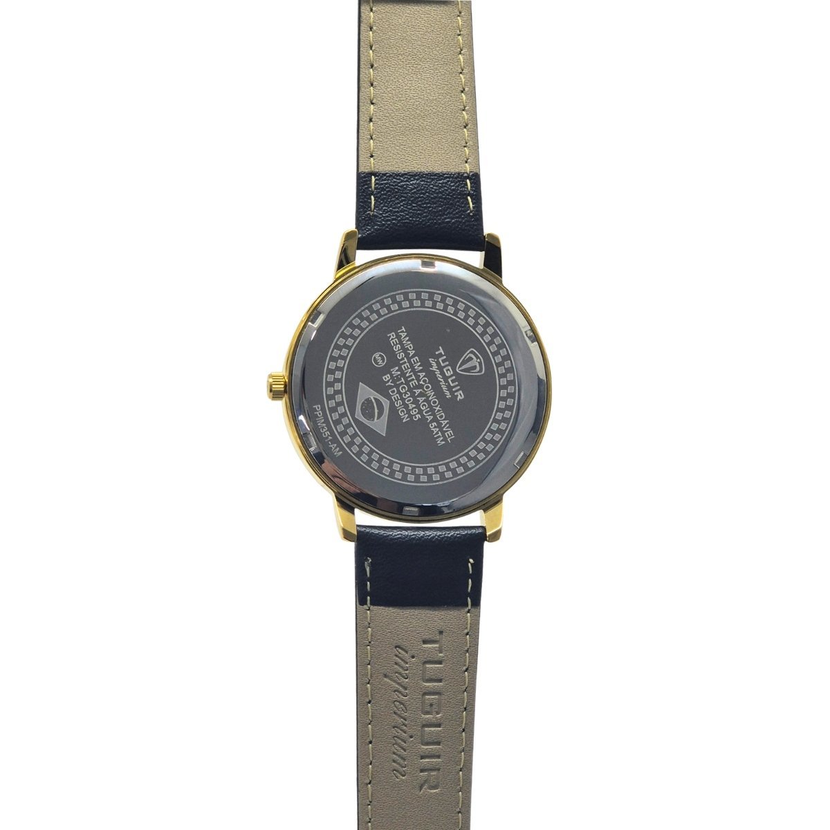 Relógio Unissex Tuguir Analógico Imperium TG30495 Prata e Preto e Dourado Dourado 5