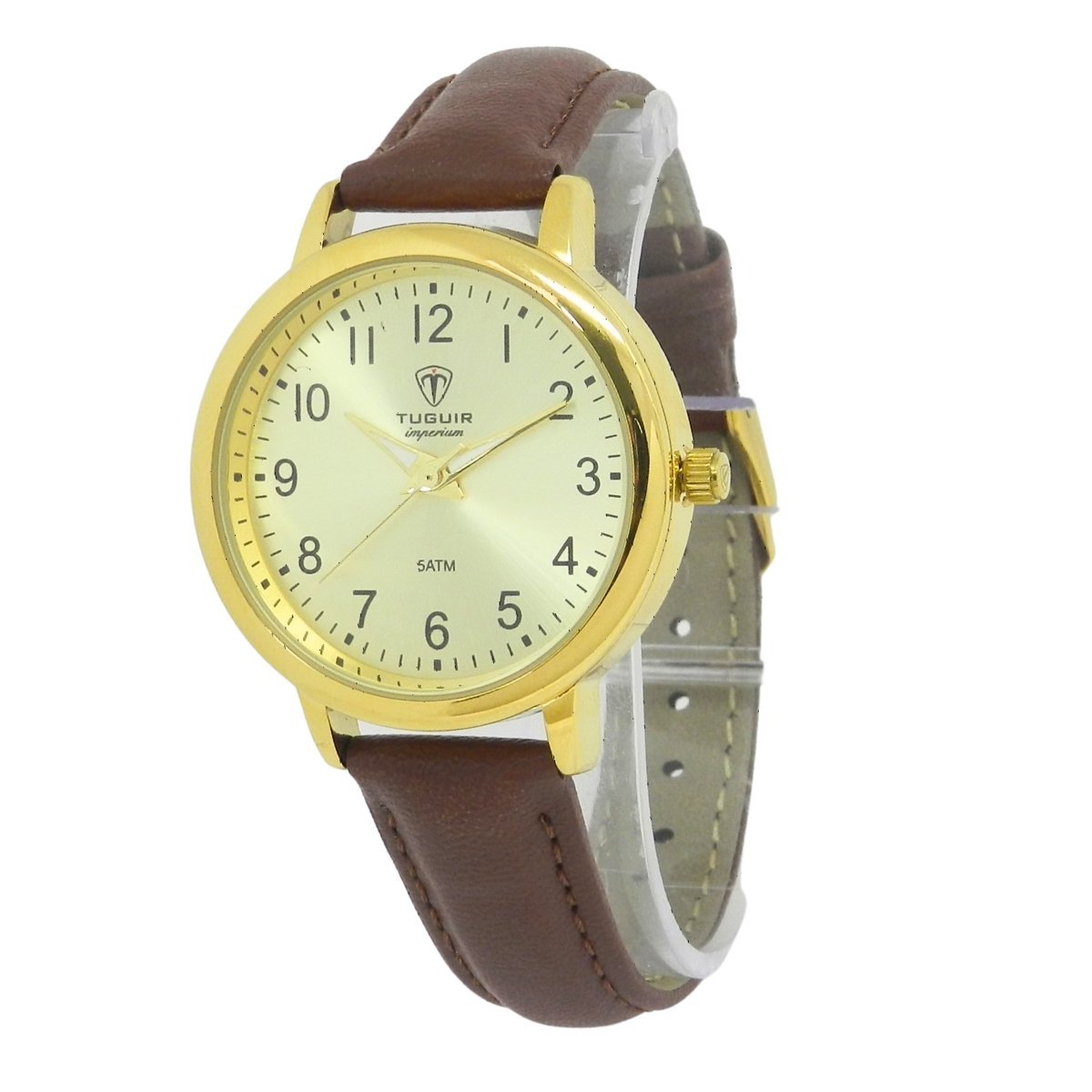 Relógio Feminino Tuguir Analógico Imperium TG30508 Dourado e Marrom Dourado 4