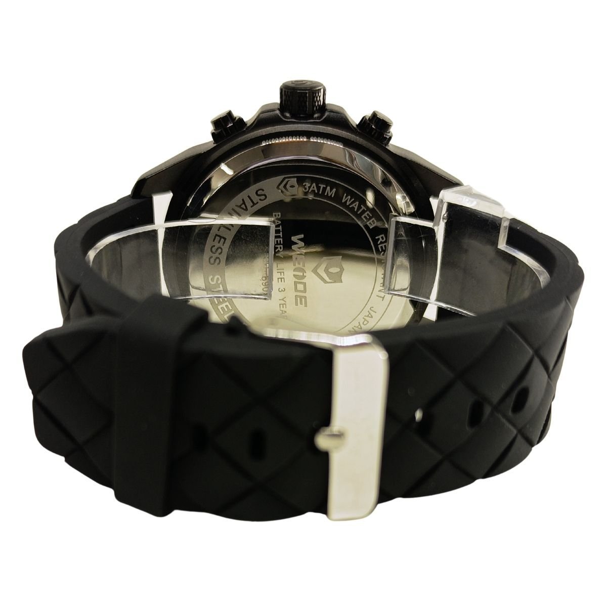 Relógio Masculino Weide AnaDigi WH6909 Preto e Vermelho Preto 5