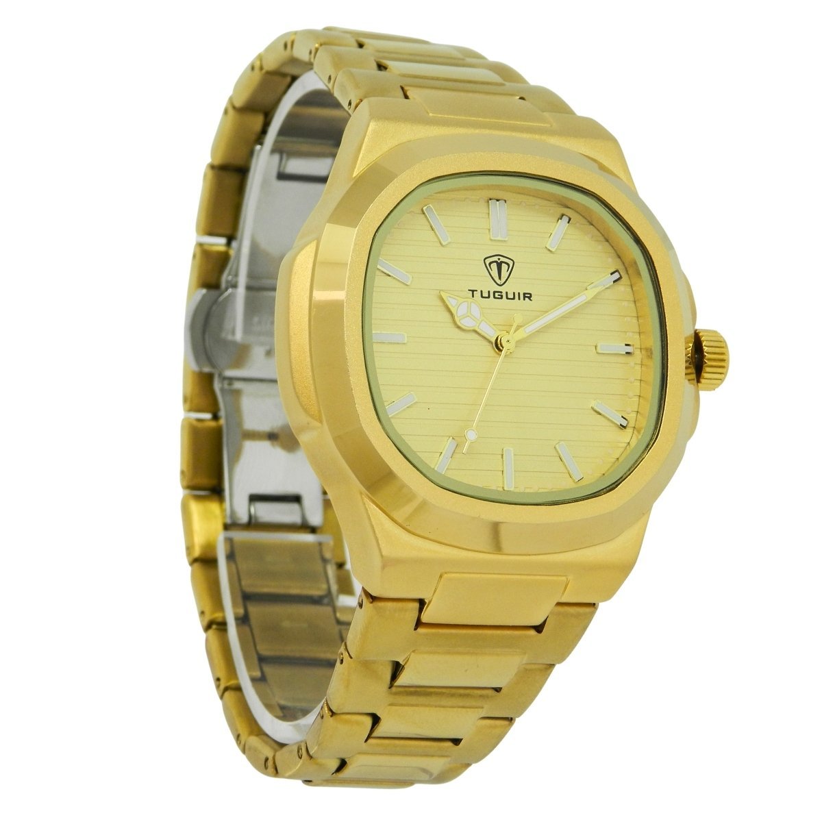Relógio Unissex Tuguir Analógico 9218 Dourado Dourado 4