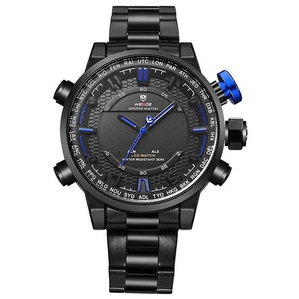 Relógio Masculino Weide Anadigi WH-6402 Azul Azul 1