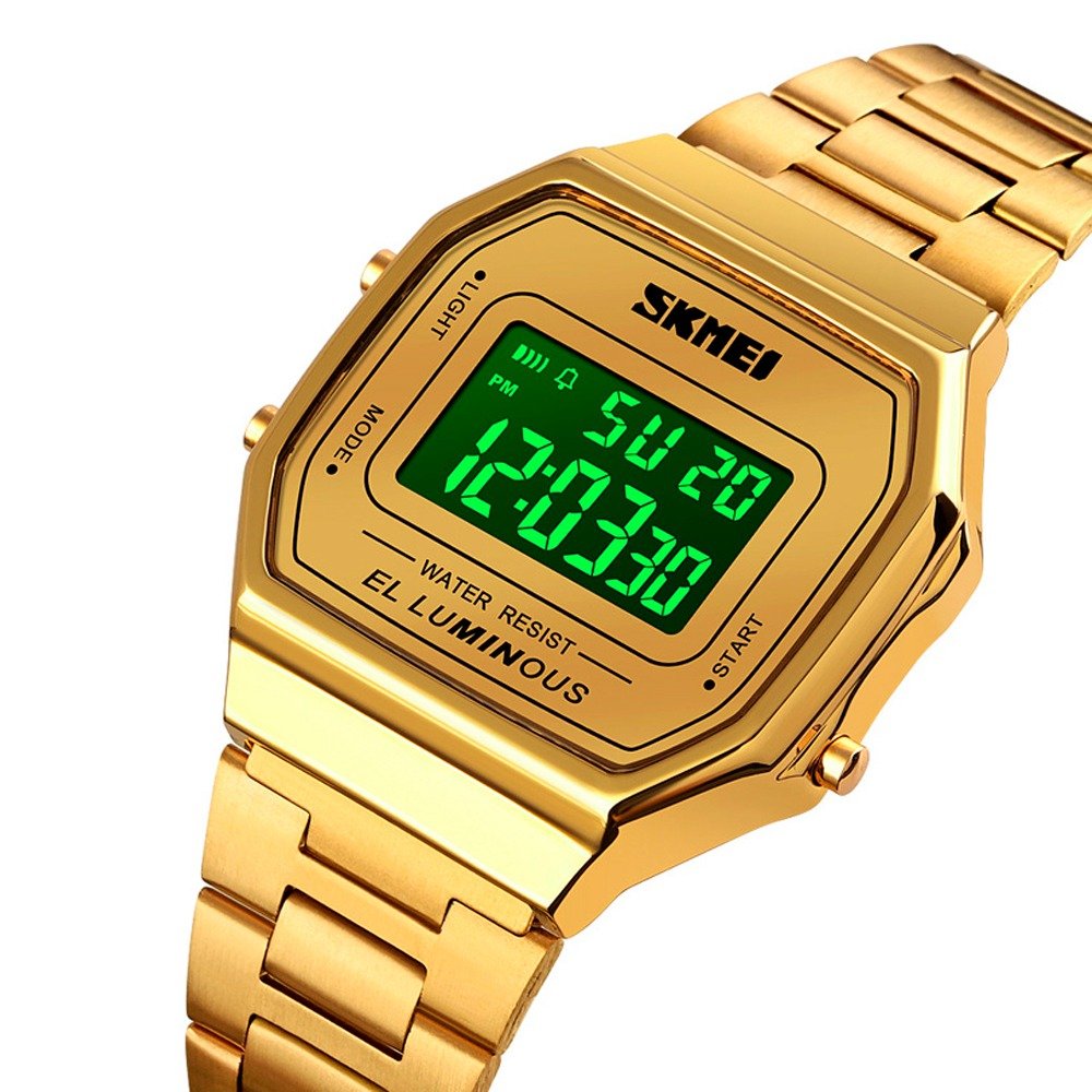 Relógio Unissex Skmei Digital 1647 - Dourado Dourado 2