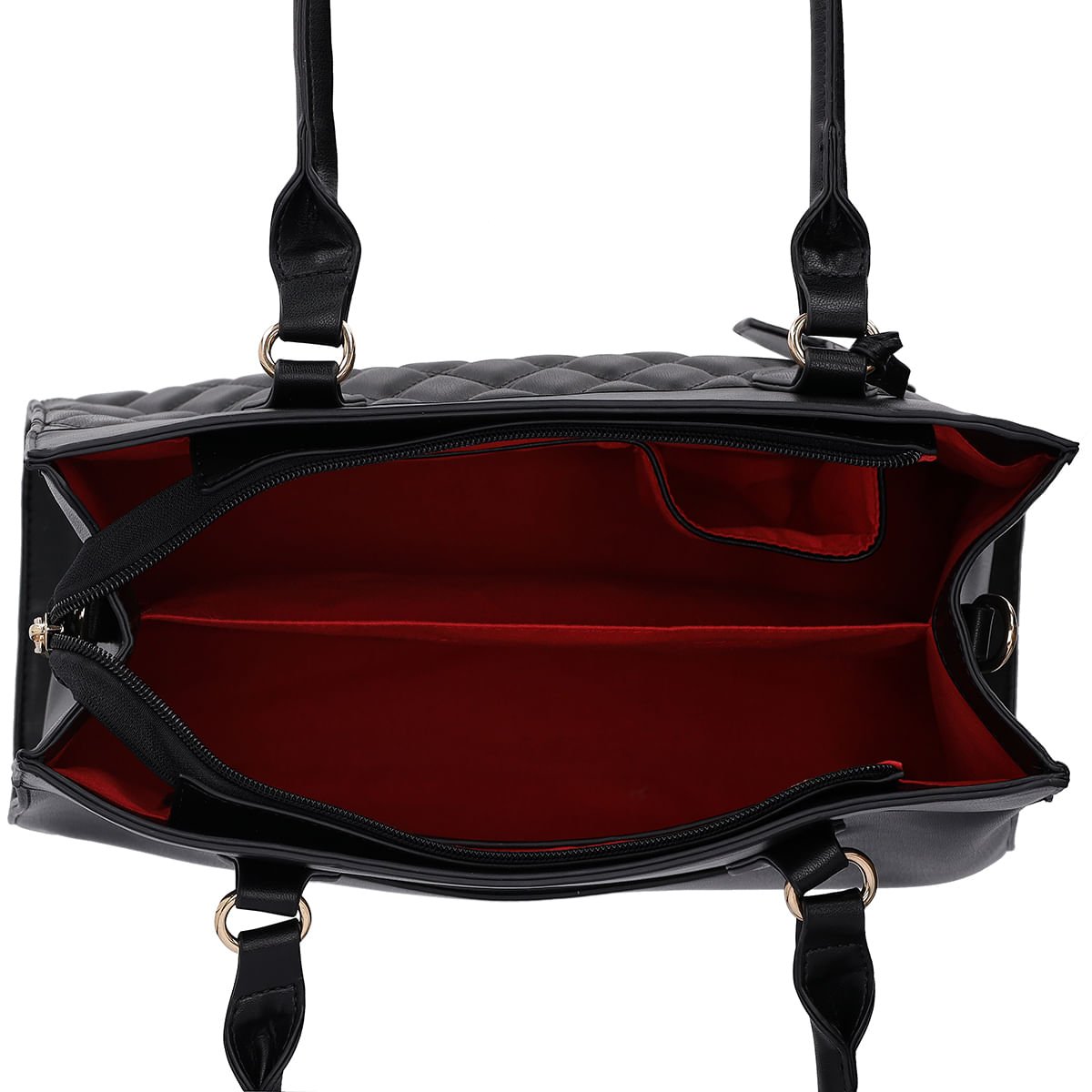 Bolsa Taci Tote Grande Preto Preto 5