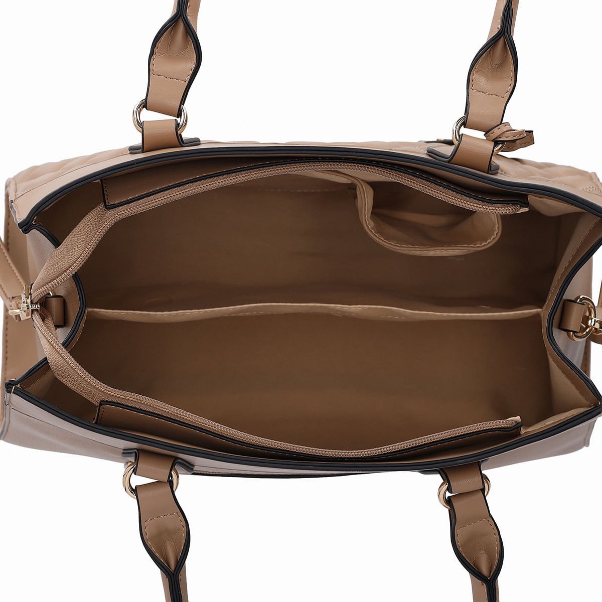 Bolsa Taci Tote Grande Nude Bege 4