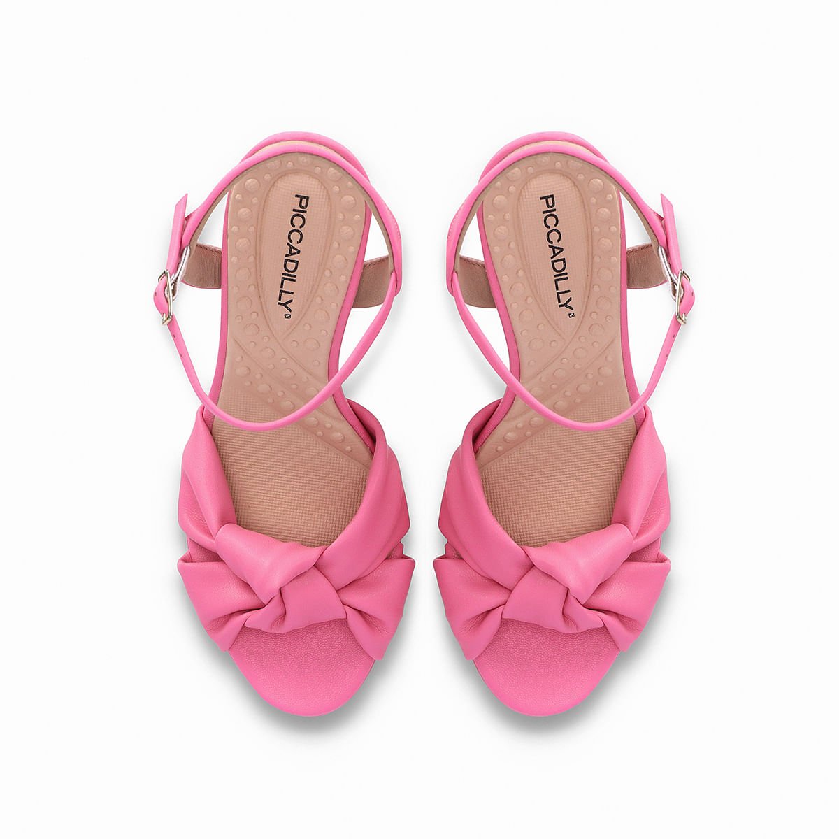 Sandália Cristine Salto Alto Rosa Chiclete Rosa 3