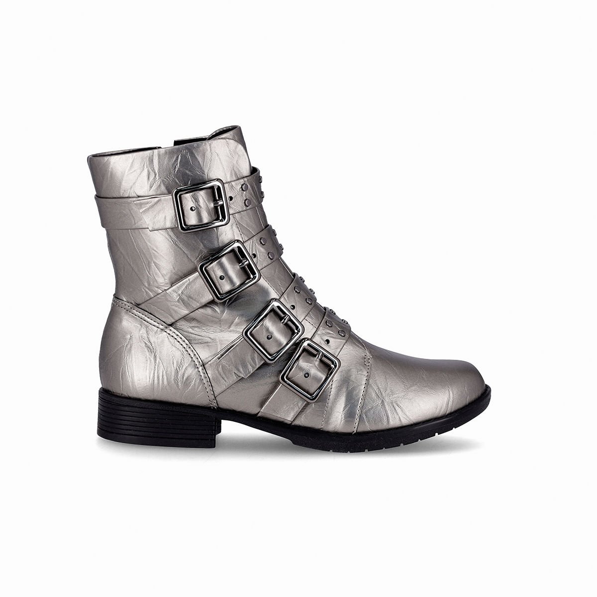 Bota Leci Cano Curto Salto Baixo Pewter 35 1