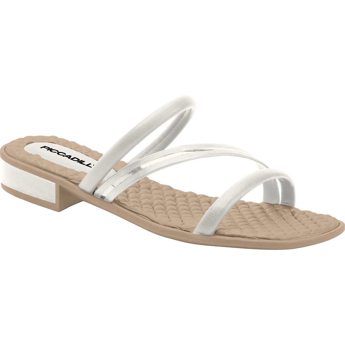 Tamanco Taila Salto Baixo Branco