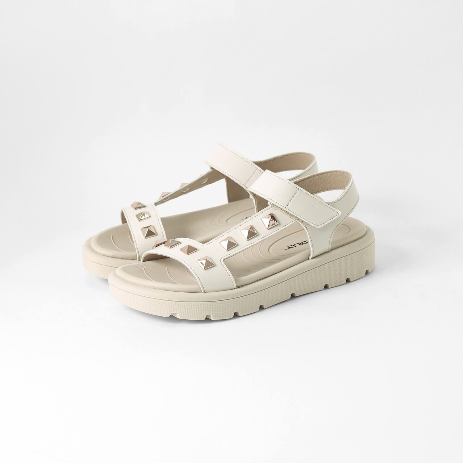 Sandália Gabriela Anabela Baixo Off White Branco 2