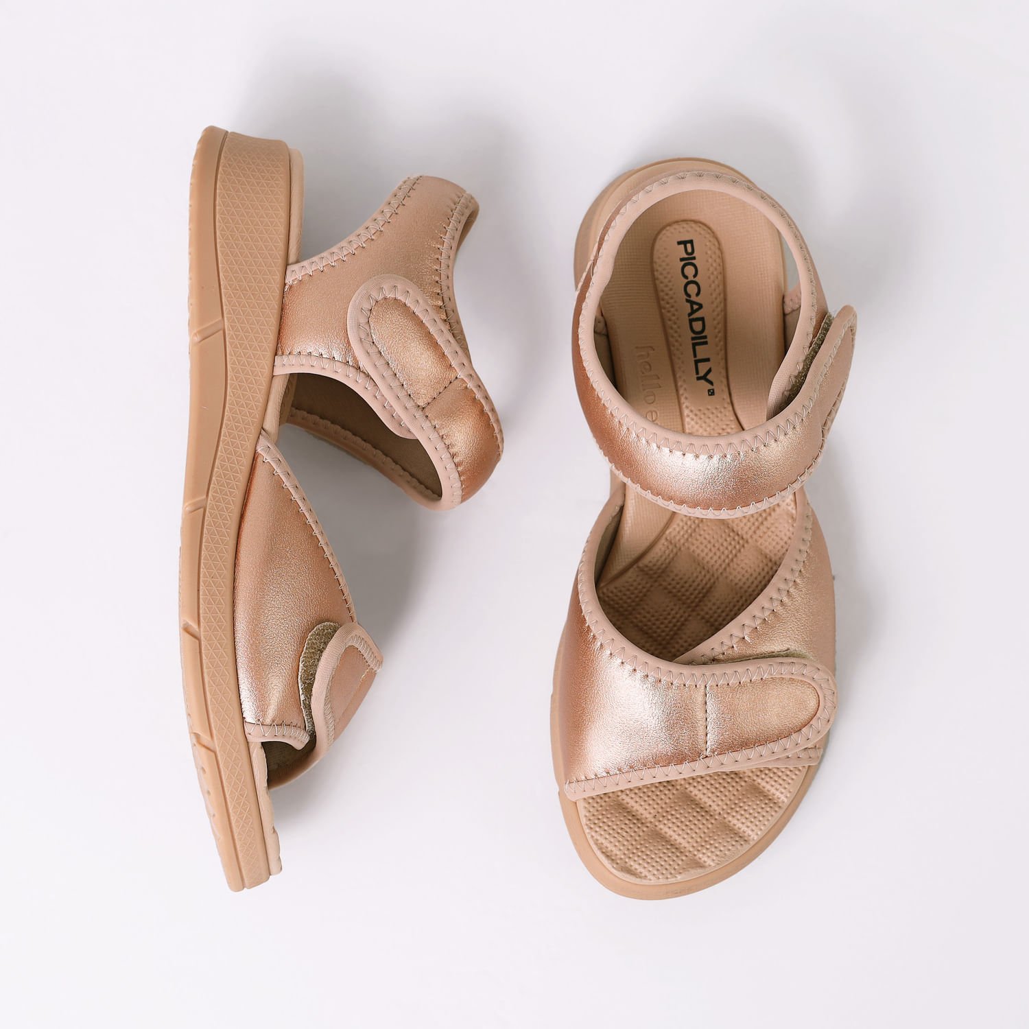 Papete Esporão Anabela Ouro Rosado Dourado 4