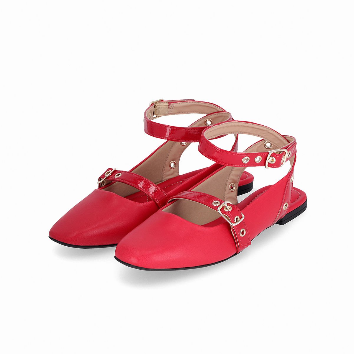 Sapatilha Slingback Tatiane Hibisco Vermelho 2