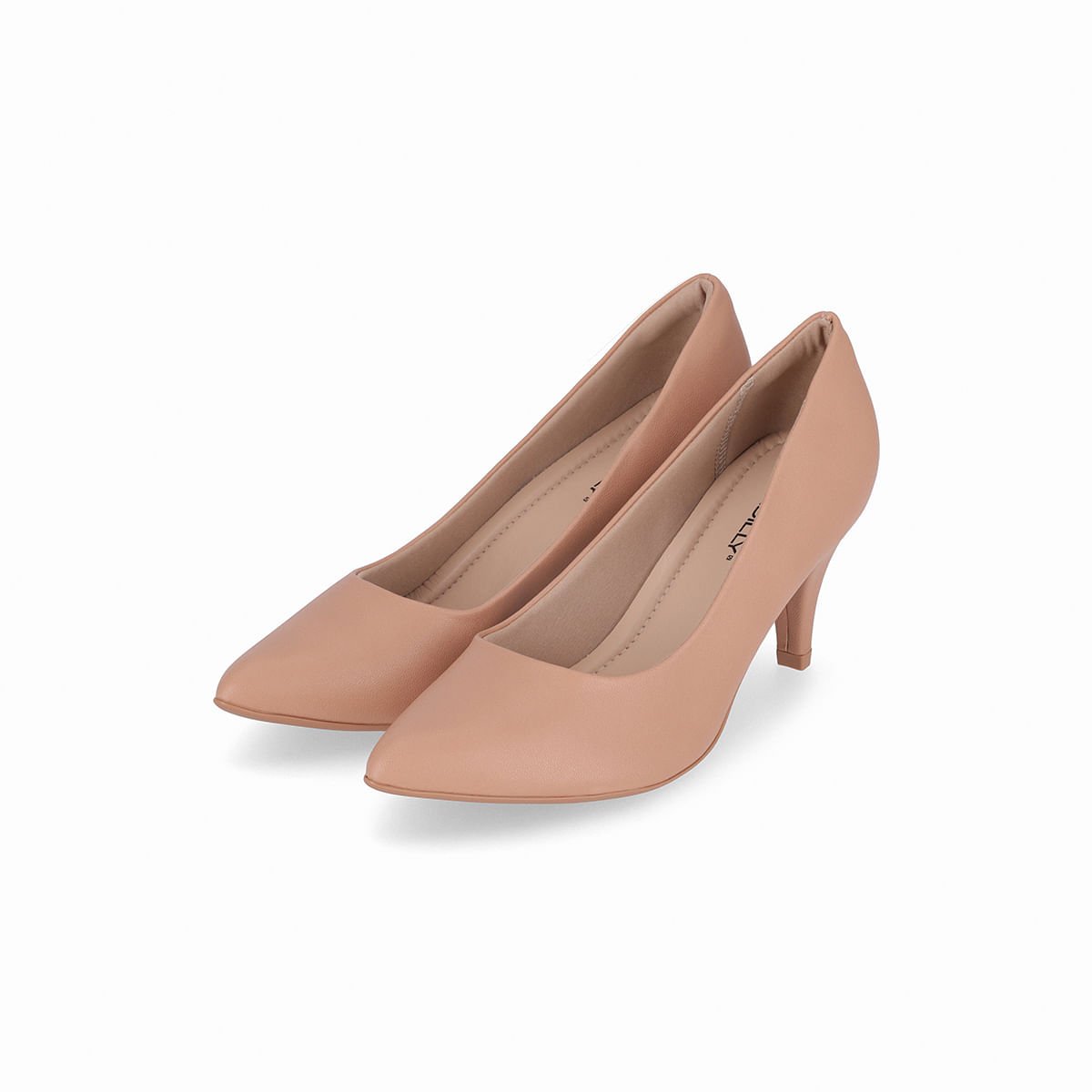 Scarpin Luiza Salto Alto Amendoa Bege 2