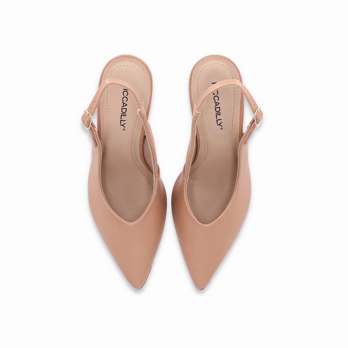 Sling Back Silvana Salto Alto Nude Bege 3