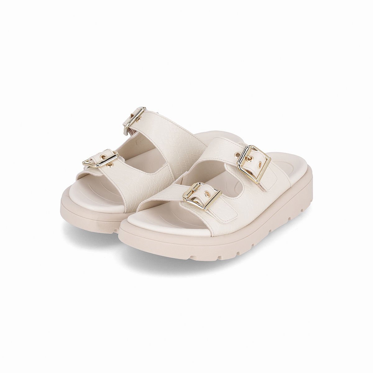 Tamanco Gabriela Anabela Off White Branco 2