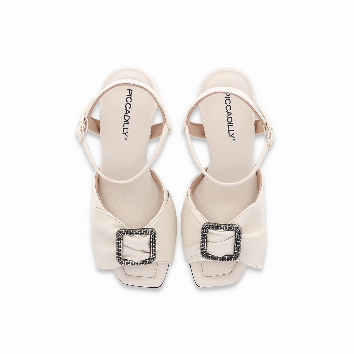 Sandália Flavia Salto Alto Off White Branco 3