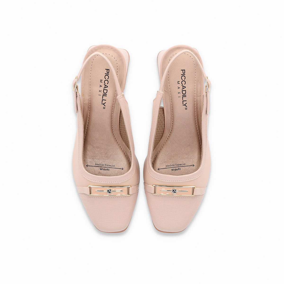 PICCADILLY MAXI – Sapato Estela Salto Médio Rosê Bege 3