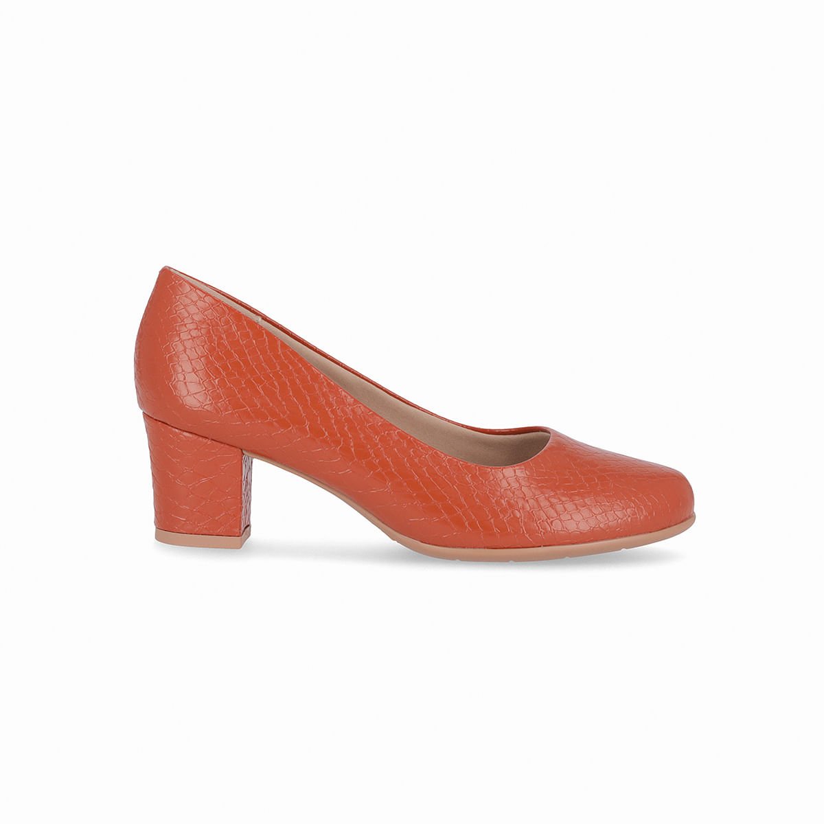 Scarpin Laura Salto Médio Caramelo Marrom 1