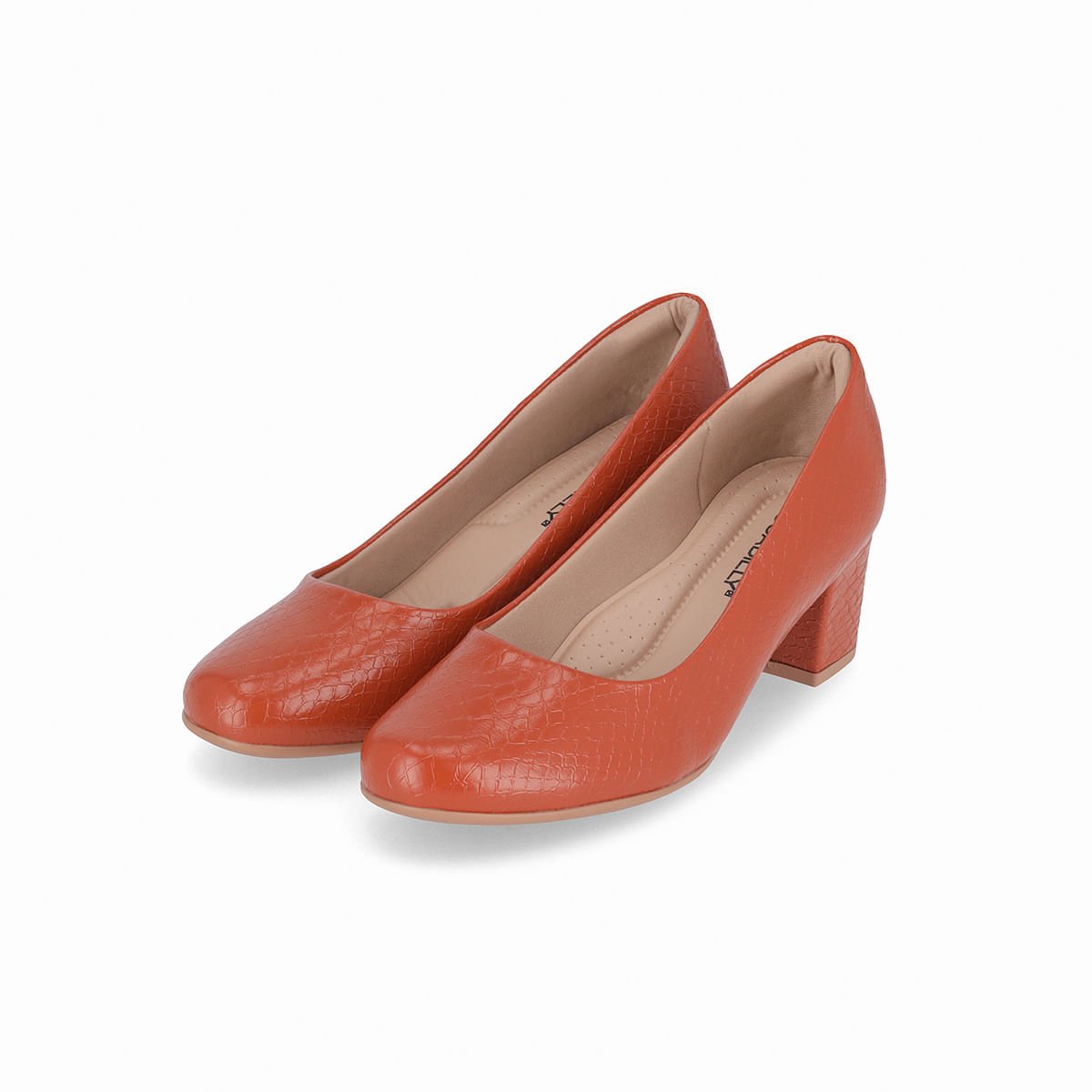 Scarpin Laura Salto Médio Caramelo Marrom 2