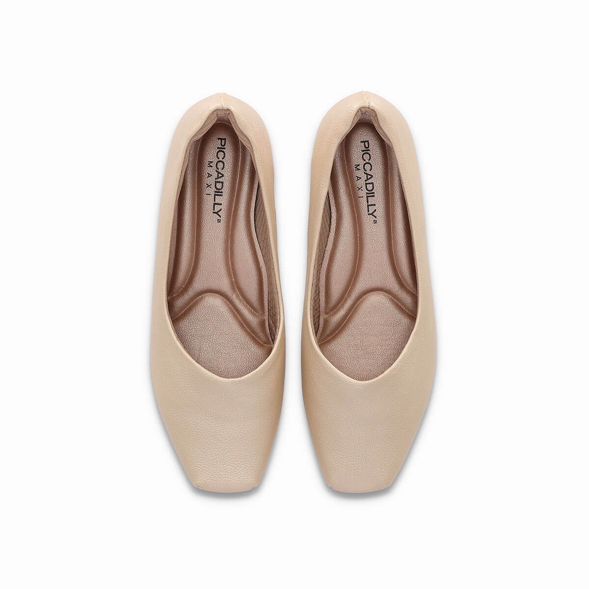 PICCADILLY MAXI - Sapato Fernanda Salto Baixo Ouro Bege 3