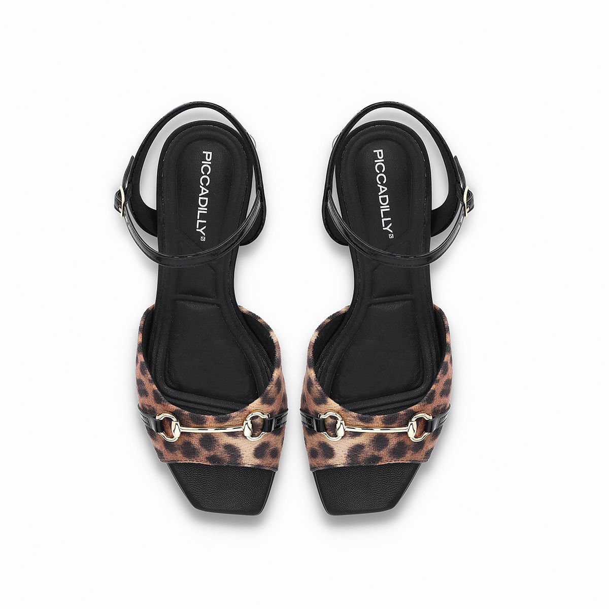 Sandália Renee Salto Médio Animal Print Marrom 3